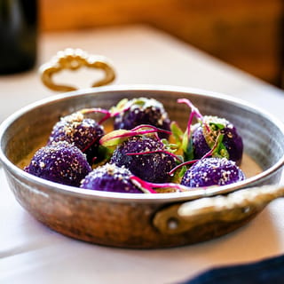 Purple Sweet Potato Stuffed Gnocchi