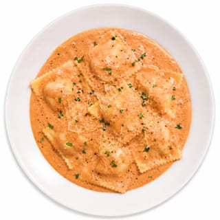 Cheese Ravioli Pink Sauce